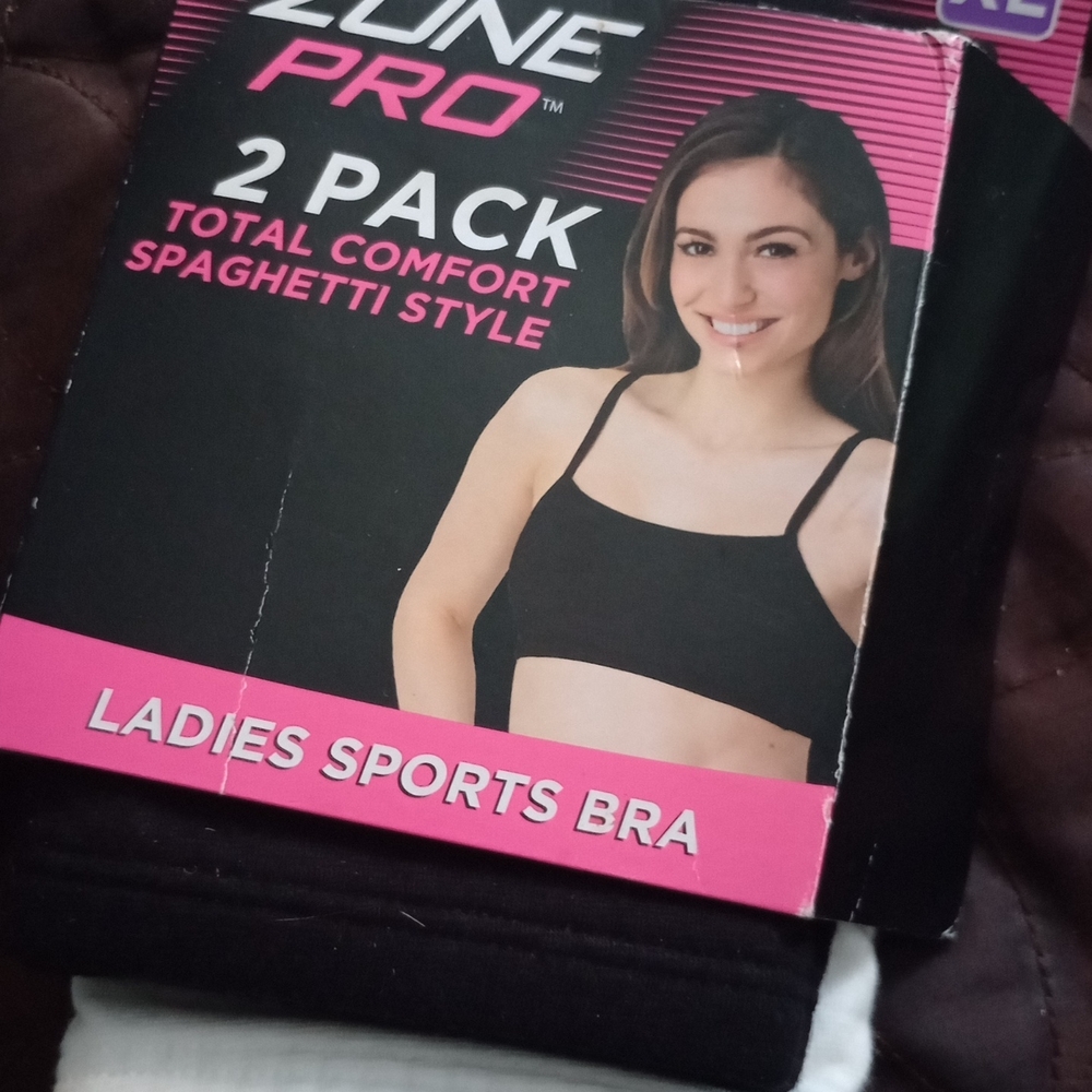 Zone Pro Black and White Sports Bras for Active Performance